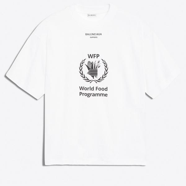 バレンシアガコピー 2019SS WORLD FOOD PROGRAMME Tシャツ 9090209